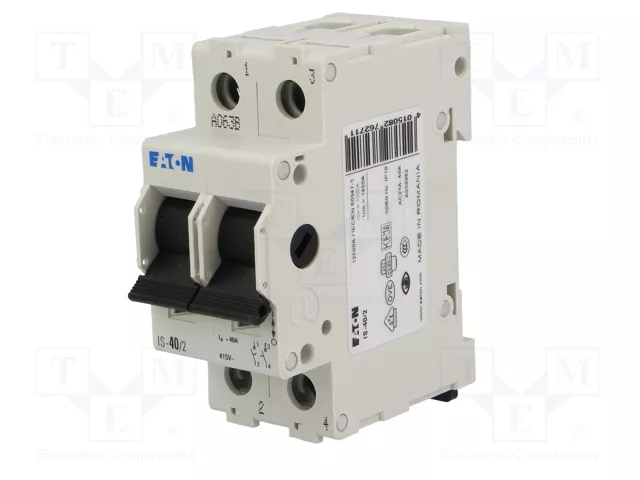 EATON ELECTRIC Interruptor de aislamiento IS-40/2 de 2 polos, 40A, 240VAC