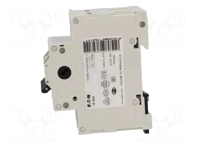 EATON ELECTRIC Interruptor de aislamiento IS-40/2 de 2 polos, 40A, 240VAC