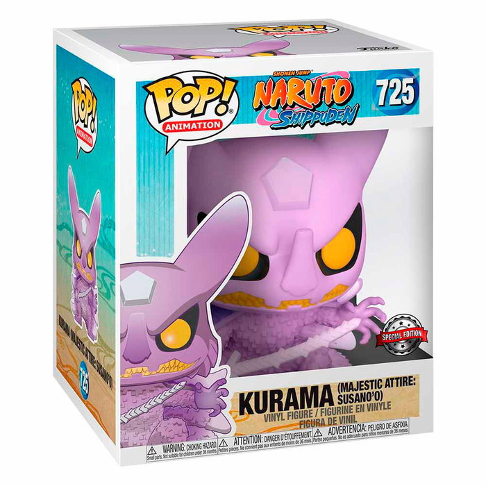 FUNKO Figura POP Naruto Shippuden Kurama Exclusive 15cm Vinilo