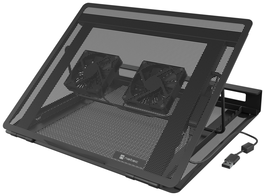 NATEC Tern 2 Plus Base refrigeradora para portátil 17.3 pulgadas Negro