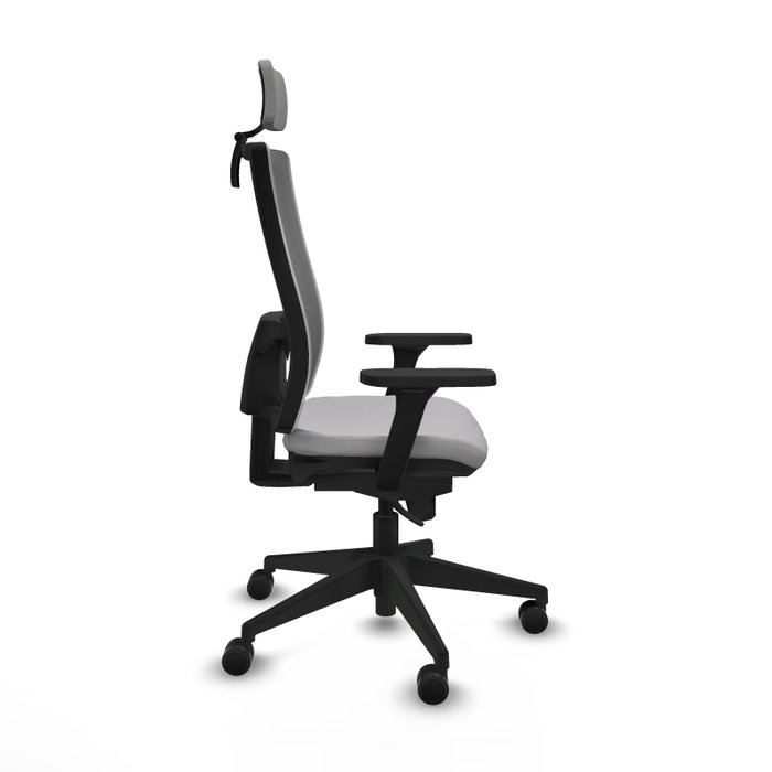PIQUERAS Y CRESPO Silla de oficina Horna con mecanismo Sincro en gris PIQUERAS Y CRESPO Silla de oficina Horna con mecanismo Sincro en gris