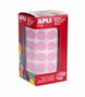 APLI Gomets Redondos 15 mm Rosa