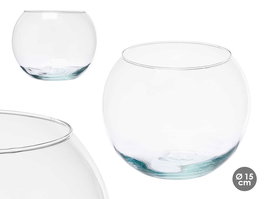 Giftdecor Pecera de Cristal Transparente 15x12x15 cm (Set de 6)