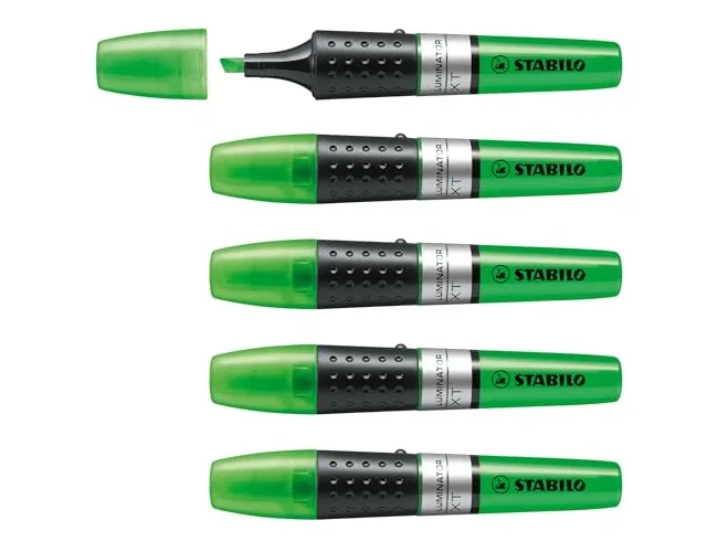Stabilo Luminator Marcador Fluorescente Verde Pack de 5 unidades