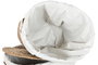 DKD Home Decor Set de 2 Cestas para la Ropa Seagrass y Algodón Ovaladas