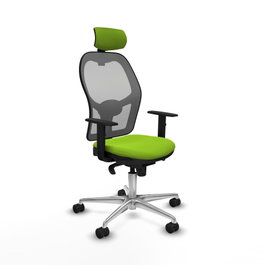 PIQUERAS Y CRESPO Silla de oficina Jorquera Pistacho y Gris