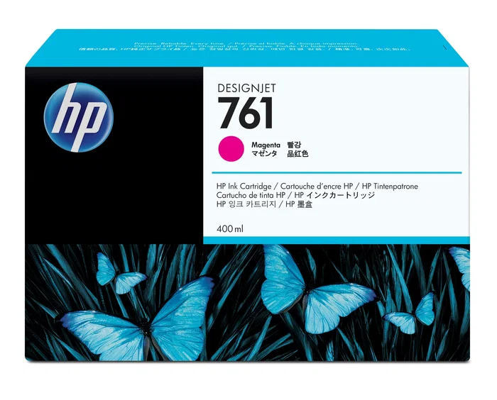 HP Cartucho de tinta DesignJet 761 magenta de 400 ml HP Cartucho de tinta DesignJet 761 magenta de 400 ml