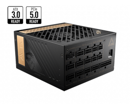 MSI MEG AI1300P PCIE5 Fuente de Alimentación ATX 1300W 80 PLUS Gold Totalmente Modular Negro