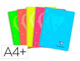 Clairefontaine Cuaderno espiral Mimesys NEON A4+ 120 hojas 90 gr