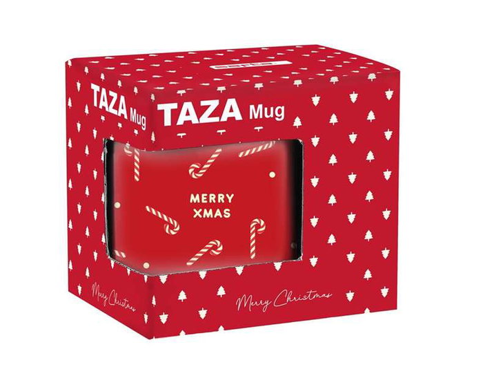 Safta Taza Grande Caramelos Merry Xmas 8x9,5x8cm