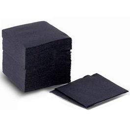 Paquete 100 Servilletas 2 Capas 20x20 Pasta Negro