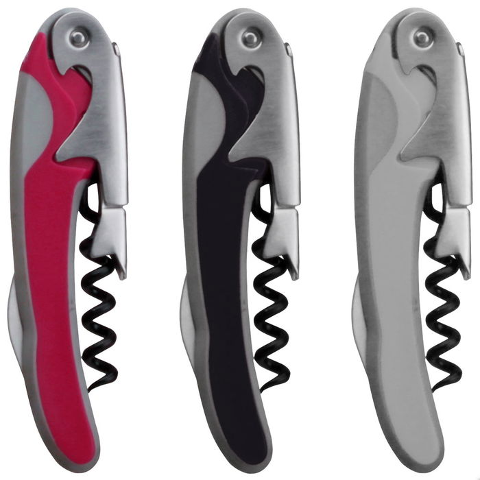 Saveur et Degustation Sacacorchos Doble Gatillo y Abridor de Botellas Profesional 11,7 cm Colores Surtidos