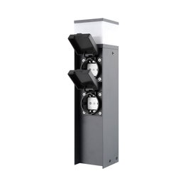 GSC Evolution Columna enchufe jardín con tapas 2T 1 luz G9 IP44