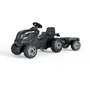 Smoby 3032167101310 Tractor de Pedal Farmer XL con Remolque - Negro