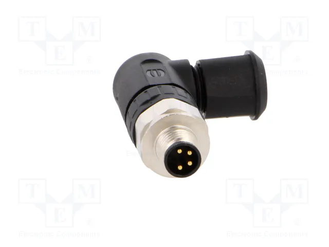 HARTING Conector M8 macho 4 pines angular 90°