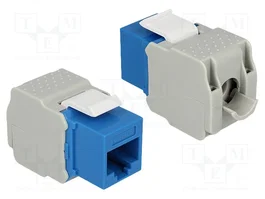 DeLOCK Módulo Keystone RJ45 Cat.6 UTP LSA Azul 86343