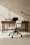 BORDECOR Silla Pictor Beige con Brazos Metálicos Negros