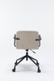 BORDECOR Silla Pictor Beige con Brazos Metálicos Negros