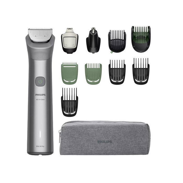 Philips Cortapelos All-In-One Series 5000 MG5941/15 con 11 Accesorios, Gris claro Philips Cortapelos All-In-One Series 5000 MG5941/15 con 11 Accesorios, Gris claro