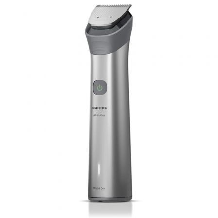 Philips MG5941/15 Recortador All-in-One Series 5000 con 11 Accesorios para Cuerpo, Cabeza y Cara, Batería Recargable, Impermeable, Color Gris