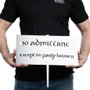 Weta Workshop El Señor de los Anillos Metalbird No Admittance Sign 32 cm