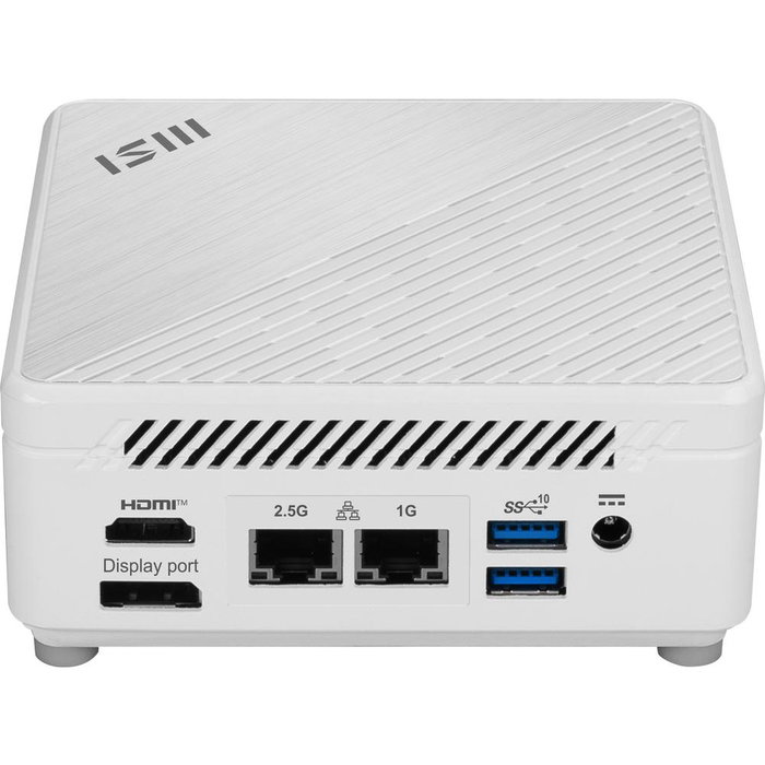 MSI Cubi 5 1M-614EU Mini PC - Intel Core i3-100U, 8GB RAM, 512GB SSD, Windows 11 Home, Blanco, Compacto, Wi-Fi 6E, Thunderbolt 4