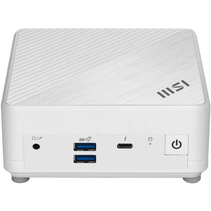 MSI Cubi 5 1M-614EU Mini PC - Intel Core i3-100U, 8GB RAM, 512GB SSD, Windows 11 Home, Blanco, Compacto, Wi-Fi 6E, Thunderbolt 4