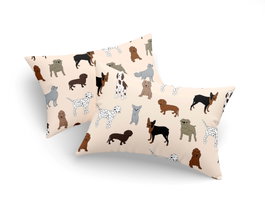L'essentiel linge de maison Fundas de Almohada Crema 50x70 cm, Juego de 2, Algodón y Poliéster Suave para un Sueño Reparador, Elegancia y Confort en tu Dormitorio