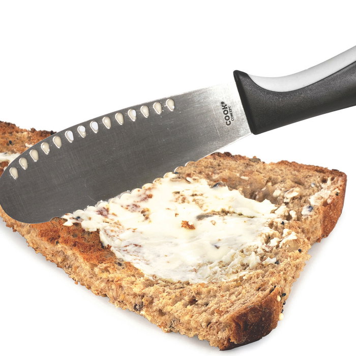 Cook Concept Cuchillo Mantequilla Doble Filo con Rallador para Tostadas Perfectas Colores Surtidos
