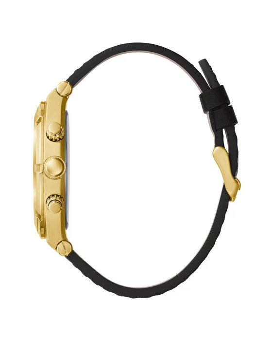 Guess GW0262G2 con caja dorada y correa de cuero negra