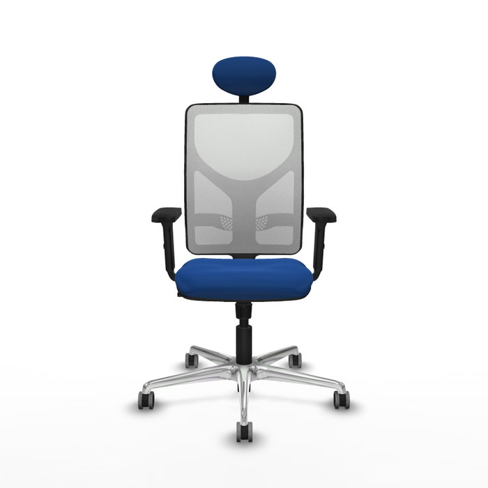 PIQUERAS Y CRESPO Silla de oficina Motilla con mecanismo Sincro, Azul y Blanco PIQUERAS Y CRESPO Silla de oficina Motilla con mecanismo Sincro, Azul y Blanco