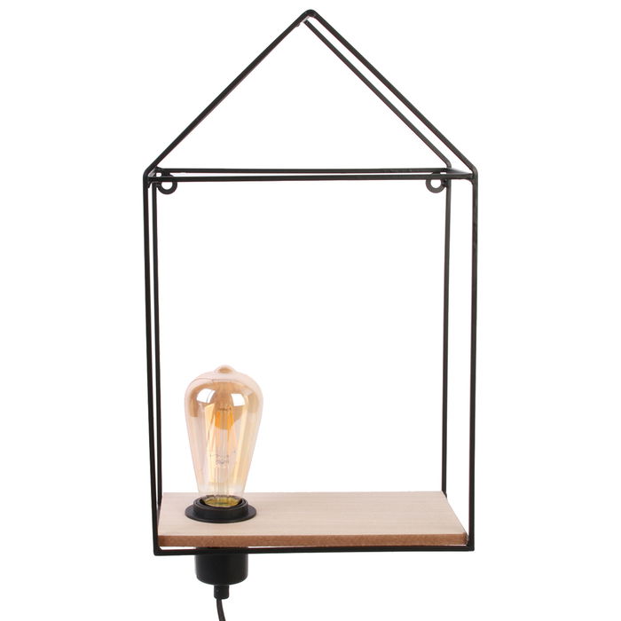 Home Deco Light Lámpara-Estante Bistrot Indus Metal Estilo Industrial 25x13x41 cm Home Deco Light Lámpara-Estante Bistrot Indus Metal Estilo Industrial 25x13x41 cm