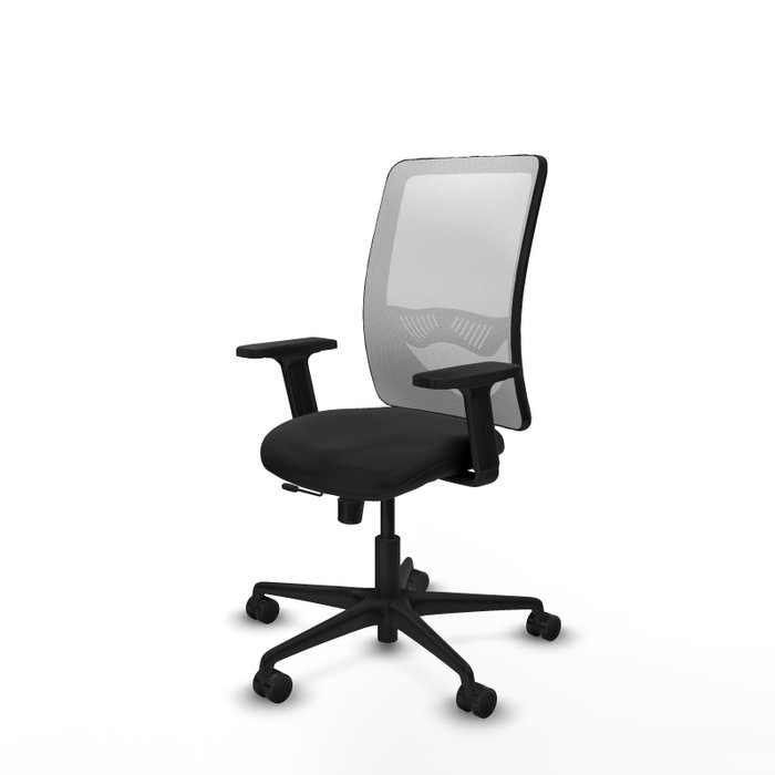 PIQUERAS Y CRESPO Silla de oficina Zulema con mecanismo Sincro/Traslack, Negro y Blanco PIQUERAS Y CRESPO Silla de oficina Zulema con mecanismo Sincro/Traslack, Negro y Blanco