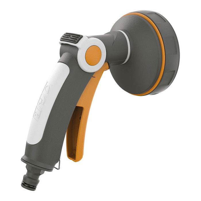 GF Pistola de riego multichorro XL selector 5, 5 patrones de rociado, 20 l/min, regulador de caudal con cobertura de goma antideslizante