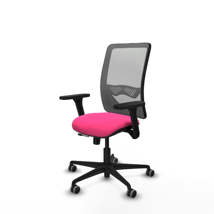 PIQUERAS Y CRESPO Silla de oficina Zulema con mecanismo Sincro/Traslack, Rosa y Gris PIQUERAS Y CRESPO Silla de oficina Zulema con mecanismo Sincro/Traslack, Rosa y Gris