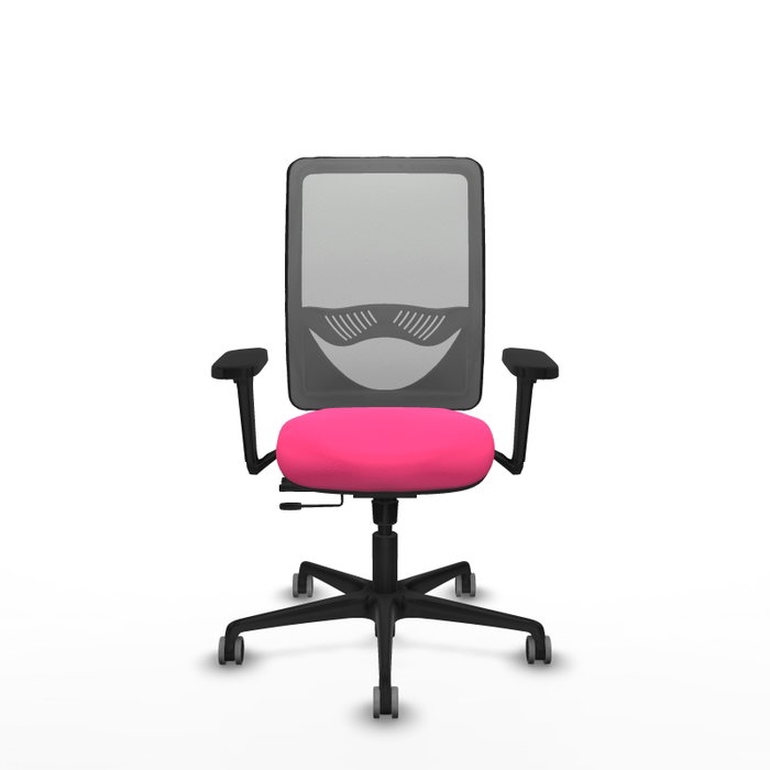 PIQUERAS Y CRESPO Silla de oficina Zulema con mecanismo Sincro/Traslack, Rosa y Gris PIQUERAS Y CRESPO Silla de oficina Zulema con mecanismo Sincro/Traslack, Rosa y Gris