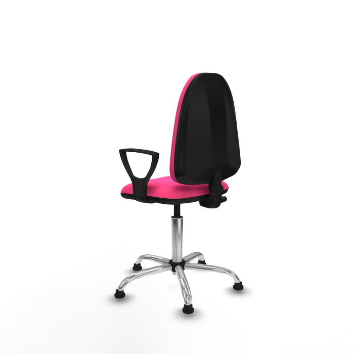 PIQUERAS Y CRESPO Silla de oficina Aýna Rosa con Brazos Fijos