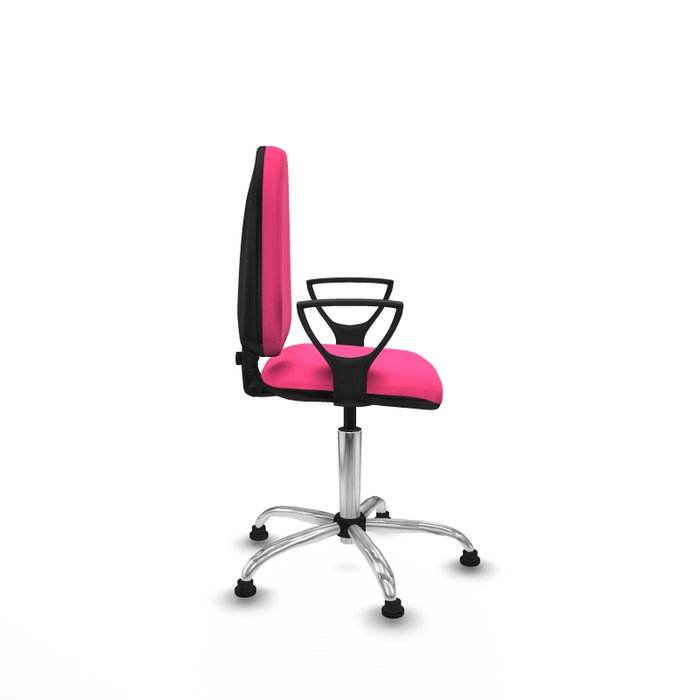 PIQUERAS Y CRESPO Silla de oficina Aýna Rosa con Brazos Fijos
