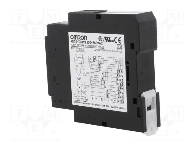 OMRON K8AK-TH11S Relé de monitorización de temperatura 100-240VAC
