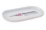 DKD Home Decor Bandeja Vaciabolsillos de Metal Blanca con Peine