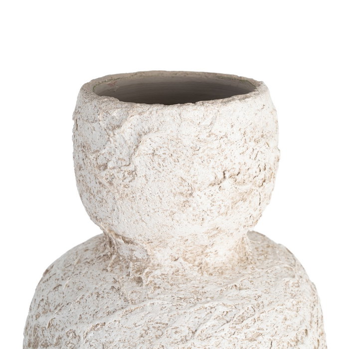 Jarrón Blanco Cerámica Decoración 23 X 23 X 40 cm