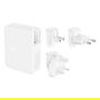 Belkin WCH014btWH - Cargador de Pared GaN 140W, 3 Puertos USB-C y 1 USB-A, Carga Rápida PD para Portátil, Tablet y Smartphone