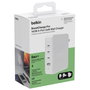 Belkin BoostCharge Pro 140W 4-Port GaN Cargador de Pared WCH014BTWH Blanco