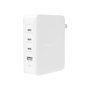 Belkin BoostCharge Pro 140W 4-Port GaN Cargador de Pared WCH014BTWH Blanco