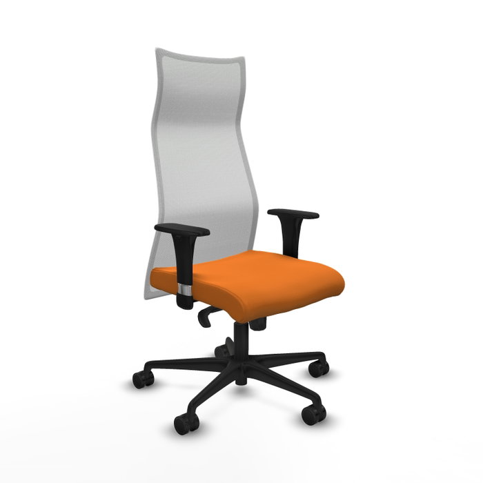 PIQUERAS Y CRESPO Sillón Albacete Naranja y Blanco con Mecanismo Sincro PIQUERAS Y CRESPO Sillón Albacete Naranja y Blanco con Mecanismo Sincro