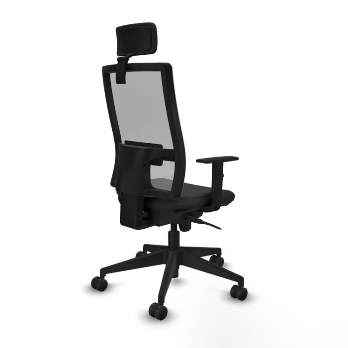 PIQUERAS Y CRESPO Silla de oficina Horna con mecanismo Sincro, Negro y Gris