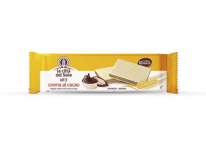LA CITTA DEL SOLE Wafer de Cacao 125 gr LA CITTA DEL SOLE Wafer de Cacao 125 gr