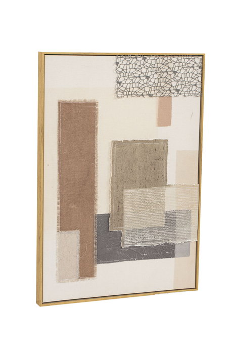 DKD Home Decor Cuadro Lienzo Abstracto 3D Surtido de 2 Unidades 50x70 cm