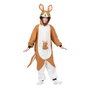 My Other Me Disfraz Canguro Talla Única Child Kigurumi con Capucha, Cola y Peluche Marrón