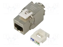 GOOBAY Módulo RJ45 Keystone Cat 6a Plata